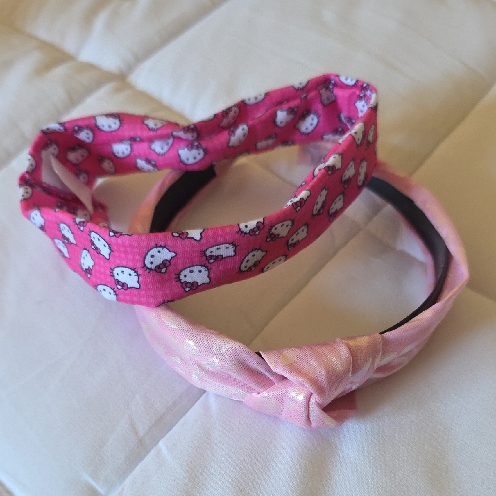 💚5/$20💚 Pink Hello Kitty and Pink Patterned Kids Headbands